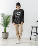 【DISCUS/ディスカス】【カレッジ調のブランドロゴプリントがアクセント】8分袖 ワイドシルエットTシャツ 綿100% カットソー ブランドロゴ カジュアル レイヤード アメカジ ストリート ❘ジーンズメイト公式オンラインショップ