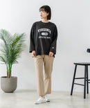 【DISCUS/ディスカス】【カレッジ調のブランドロゴプリントがアクセント】8分袖 ワイドシルエットTシャツ 綿100% カットソー ブランドロゴ カジュアル レイヤード アメカジ ストリート ❘ジーンズメイト公式オンラインショップ