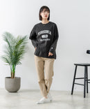 【DISCUS/ディスカス】【カレッジ調のブランドロゴプリントがアクセント】8分袖 ワイドシルエットTシャツ 綿100% カットソー ブランドロゴ カジュアル レイヤード アメカジ ストリート ❘ジーンズメイト公式オンラインショップ