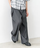 【BRKNHOME/ブロークンホーム】2タック ドレープ スカートパンツ ワイドパンツ スラックス 袴パンツ ❘ジーンズメイト公式オンラインショップ