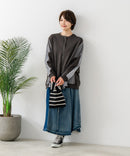 【C-FORT POINT/フォートポイント】コーデュロイ ワッフル 切り替え カーディガン