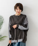 【C-FORT POINT/フォートポイント】コーデュロイ ワッフル 切り替え カーディガン