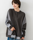 【C-FORT POINT/フォートポイント】コーデュロイ ワッフル 切り替え カーディガン