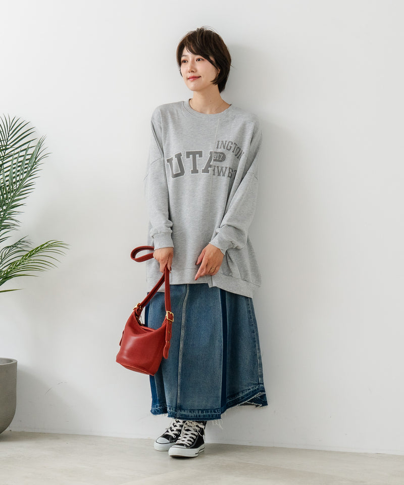 【C-FORT POINT/フォートポイント】裏毛リメイク風チュニック