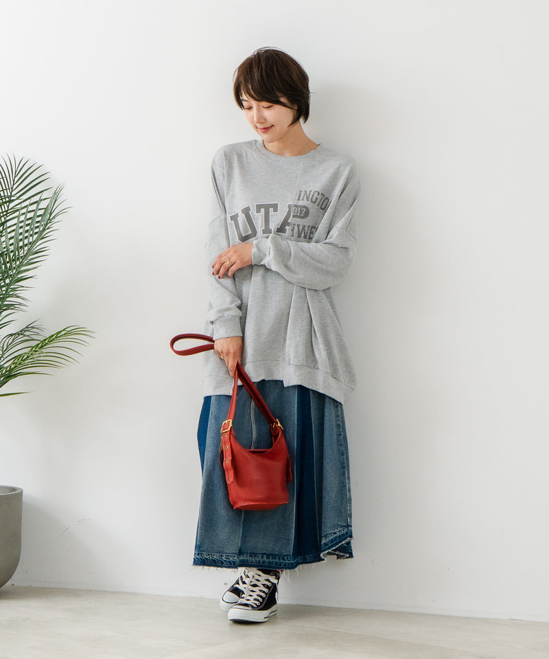 【C-FORT POINT/フォートポイント】裏毛リメイク風チュニック