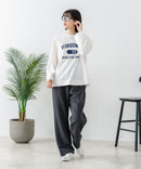 【DISCUS/ディスカス】【カレッジ調のブランドロゴプリントがアクセント】8分袖 ワイドシルエットTシャツ 綿100% カットソー ブランドロゴ カジュアル レイヤード アメカジ ストリート ❘ジーンズメイト公式オンラインショップ