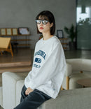 【DISCUS/ディスカス】【カレッジ調のブランドロゴプリントがアクセント】8分袖 ワイドシルエットTシャツ 綿100% カットソー ブランドロゴ カジュアル レイヤード アメカジ ストリート ❘ジーンズメイト公式オンラインショップ
