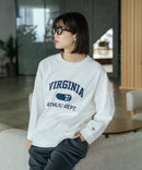 【DISCUS/ディスカス】【カレッジ調のブランドロゴプリントがアクセント】8分袖 ワイドシルエットTシャツ 綿100% カットソー ブランドロゴ カジュアル レイヤード アメカジ ストリート ❘ジーンズメイト公式オンラインショップ