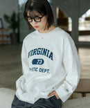 【DISCUS/ディスカス】【カレッジ調のブランドロゴプリントがアクセント】8分袖 ワイドシルエットTシャツ 綿100% カットソー ブランドロゴ カジュアル レイヤード アメカジ ストリート ❘ジーンズメイト公式オンラインショップ