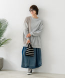 【C-FORT POINT/フォートポイント】コーデュロイ ワッフル 切り替え チュニック