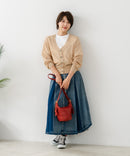 【C-FORTPOINT/フォートポイント】シャリシャリ Ｖネック シアーカーディガン