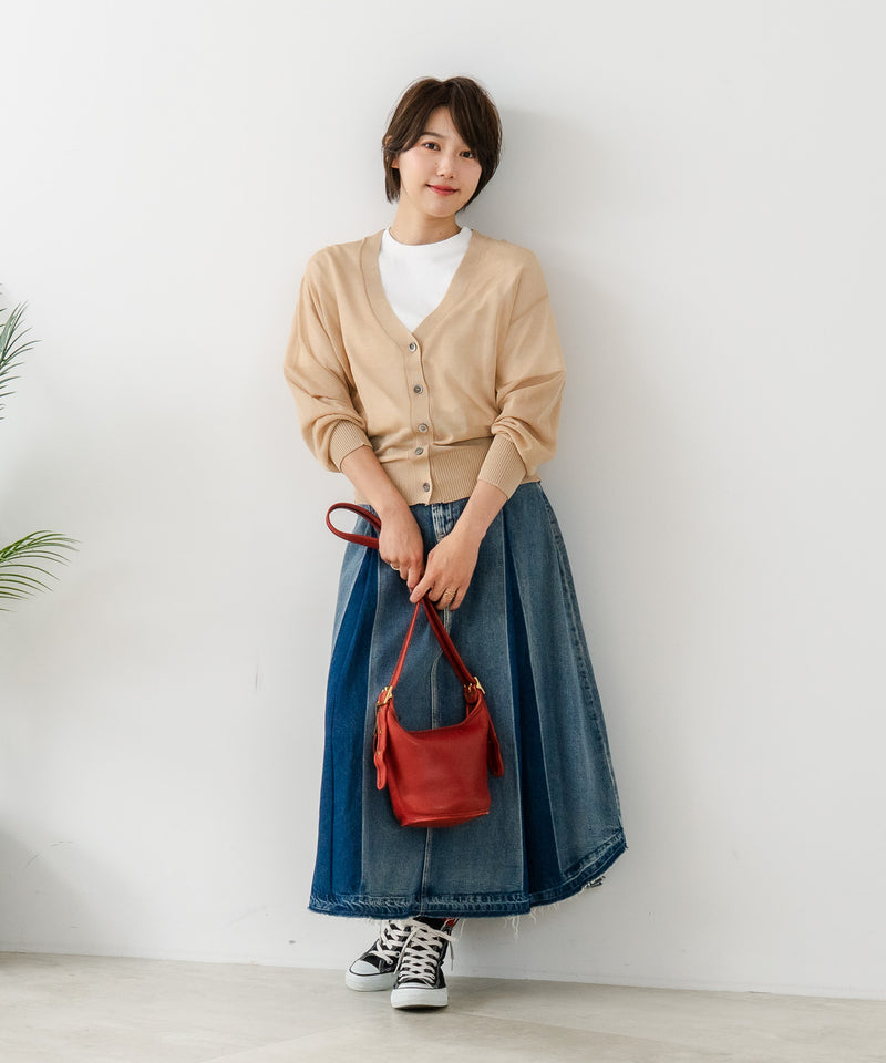 【C-FORTPOINT/フォートポイント】シャリシャリ Ｖネック シアーカーディガン