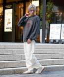 ピグメント加工 ヴィンテージライクプリントロンT 90s 古着 ロックT