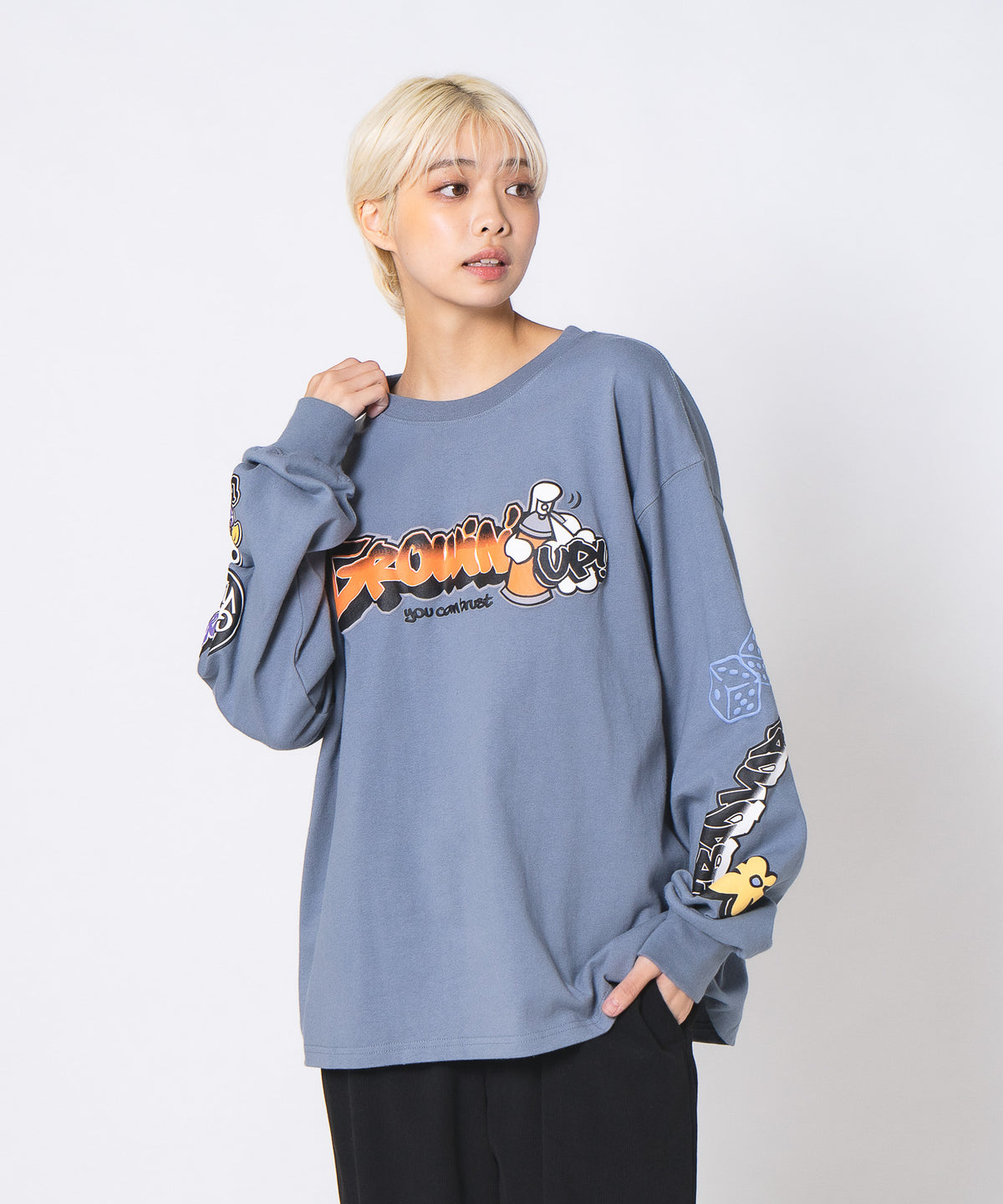 袖 プリント ロンT レディース DESERT SPORTSWEAR デザートスポーツウェア DSC01293_93a20b2a-bde5-4026-