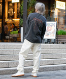 ピグメント加工 ヴィンテージライクプリントロンT 90s 古着 ロックT