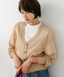 【C-FORTPOINT/フォートポイント】シャリシャリ Ｖネック シアーカーディガン