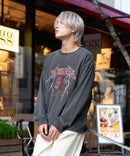 ピグメント加工 ヴィンテージライクプリントロンT 90s 古着 ロックT