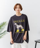 【C-FORT POINT/フォートポイント】ゆったり抜け感 DOGプリント スーパーBIGシルエットＴ ダルメシアンフォト 蛍光ロゴ オーバーサイズ ストリート 韓国ファッション ❘ジーンズメイト公式オンラインショップ