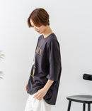 【C-FORT POINT/フォートポイント】ゆったり抜け感 DOGプリント スーパーBIGシルエットＴ ダルメシアンフォト 蛍光ロゴ オーバーサイズ ストリート 韓国ファッション ❘ジーンズメイト公式オンラインショップ
