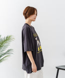 【C-FORT POINT/フォートポイント】ゆったり抜け感 DOGプリント スーパーBIGシルエットＴ ダルメシアンフォト 蛍光ロゴ オーバーサイズ ストリート 韓国ファッション ❘ジーンズメイト公式オンラインショップ