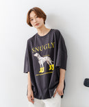 【C-FORT POINT/フォートポイント】ゆったり抜け感 DOGプリント スーパーBIGシルエットＴ ダルメシアンフォト 蛍光ロゴ オーバーサイズ ストリート 韓国ファッション ❘ジーンズメイト公式オンラインショップ