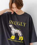 【C-FORT POINT/フォートポイント】ゆったり抜け感 DOGプリント スーパーBIGシルエットＴ ダルメシアンフォト 蛍光ロゴ オーバーサイズ ストリート 韓国ファッション ❘ジーンズメイト公式オンラインショップ