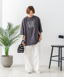 【C-FORTPOINT/フォートポイント】刺繍 7分袖チュニックTシャツ ❘ジーンズメイト公式オンラインショップ