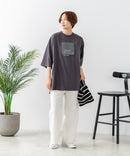 【C-FORTPOINT/フォートポイント】刺繍 7分袖チュニックTシャツ ❘ジーンズメイト公式オンラインショップ