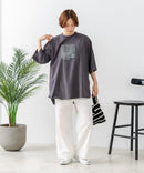 【C-FORTPOINT/フォートポイント】刺繍 7分袖チュニックTシャツ ❘ジーンズメイト公式オンラインショップ