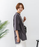 【C-FORTPOINT/フォートポイント】刺繍 7分袖チュニックTシャツ ❘ジーンズメイト公式オンラインショップ