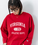 【DISCUS/ディスカス】【カレッジ調のブランドロゴプリントがアクセント】8分袖 ワイドシルエットTシャツ 綿100% カットソー ブランドロゴ カジュアル レイヤード アメカジ ストリート ❘ジーンズメイト公式オンラインショップ
