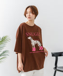【C-FORT POINT/フォートポイント】ゆったり抜け感 DOGプリント スーパーBIGシルエットＴ ダルメシアンフォト 蛍光ロゴ オーバーサイズ ストリート 韓国ファッション ❘ジーンズメイト公式オンラインショップ