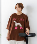 【C-FORT POINT/フォートポイント】ゆったり抜け感 DOGプリント スーパーBIGシルエットＴ ダルメシアンフォト 蛍光ロゴ オーバーサイズ ストリート 韓国ファッション ❘ジーンズメイト公式オンラインショップ