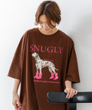 【C-FORT POINT/フォートポイント】ゆったり抜け感 DOGプリント スーパーBIGシルエットＴ ダルメシアンフォト 蛍光ロゴ オーバーサイズ ストリート 韓国ファッション ❘ジーンズメイト公式オンラインショップ