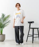 【C-FORT POINT/フォートポイント】【ゆったりルーズシルエット】フレンチブルドッグ×カレッジ風ロゴTシャツ フレブル 犬好き 古着風 ヴィンテージ風 おしゃれ 可愛い