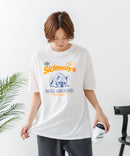 【C-FORT POINT/フォートポイント】【ゆったりルーズシルエット】フレンチブルドッグ×カレッジ風ロゴTシャツ フレブル 犬好き 古着風 ヴィンテージ風 おしゃれ 可愛い