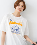 【C-FORT POINT/フォートポイント】【ゆったりルーズシルエット】フレンチブルドッグ×カレッジ風ロゴTシャツ フレブル 犬好き 古着風 ヴィンテージ風 おしゃれ 可愛い