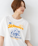 【C-FORT POINT/フォートポイント】【ゆったりルーズシルエット】フレンチブルドッグ×カレッジ風ロゴTシャツ フレブル 犬好き 古着風 ヴィンテージ風 おしゃれ 可愛い