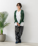 【C-FORTPOINT/フォートポイント】シャリシャリ Ｖネック シアーカーディガン