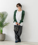 【C-FORTPOINT/フォートポイント】シャリシャリ Ｖネック シアーカーディガン