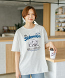 【C-FORT POINT/フォートポイント】【ゆったりルーズシルエット】フレンチブルドッグ×カレッジ風ロゴTシャツ フレブル 犬好き 古着風 ヴィンテージ風 おしゃれ 可愛い