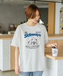 【C-FORT POINT/フォートポイント】【ゆったりルーズシルエット】フレンチブルドッグ×カレッジ風ロゴTシャツ フレブル 犬好き 古着風 ヴィンテージ風 おしゃれ 可愛い