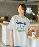 【C-FORT POINT/フォートポイント】【ゆったりルーズシルエット】フレンチブルドッグ×カレッジ風ロゴTシャツ フレブル 犬好き 古着風 ヴィンテージ風 おしゃれ 可愛い