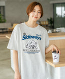 【C-FORT POINT/フォートポイント】【ゆったりルーズシルエット】フレンチブルドッグ×カレッジ風ロゴTシャツ フレブル 犬好き 古着風 ヴィンテージ風 おしゃれ 可愛い