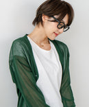 【C-FORTPOINT/フォートポイント】シャリシャリ Ｖネック シアーカーディガン