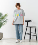 【C-FORT POINT/フォートポイント】カラフルロゴプリント ワイドシルエットTシャツ 韓国ファッション 部屋着 ワンマイル 春夏 ゆったり 綿100% ❘ジーンズメイト公式オンラインショップ