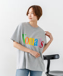【C-FORT POINT/フォートポイント】カラフルロゴプリント ワイドシルエットTシャツ 韓国ファッション 部屋着 ワンマイル 春夏 ゆったり 綿100% ❘ジーンズメイト公式オンラインショップ