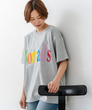 【C-FORT POINT/フォートポイント】カラフルロゴプリント ワイドシルエットTシャツ 韓国ファッション 部屋着 ワンマイル 春夏 ゆったり 綿100% ❘ジーンズメイト公式オンラインショップ
