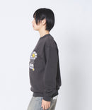 【SMILEY FACE/スマイリーフェイス】裏起毛オーバーサイズプリントスウェットトレーナー