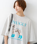 【C-FORT POINT/フォートポイント】ゆったり抜け感 DOGプリント スーパーBIGシルエットＴ ダルメシアンフォト 蛍光ロゴ オーバーサイズ ストリート 韓国ファッション ❘ジーンズメイト公式オンラインショップ